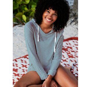 Women’s Free Fly Bamboo Slub Hoody - Blue - Size Small